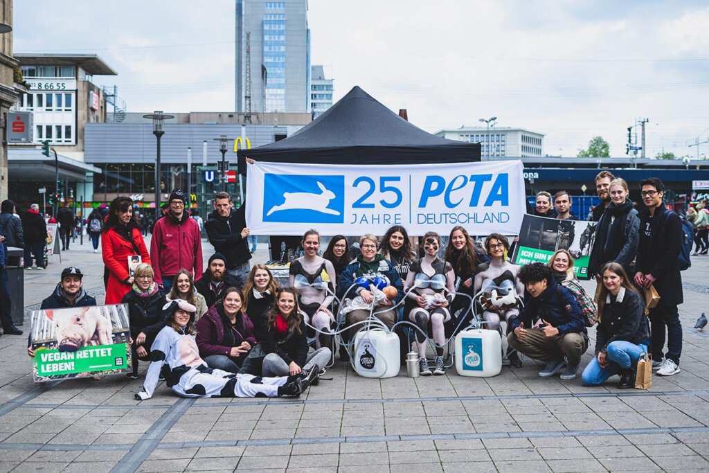 Streetteam fuer PETA