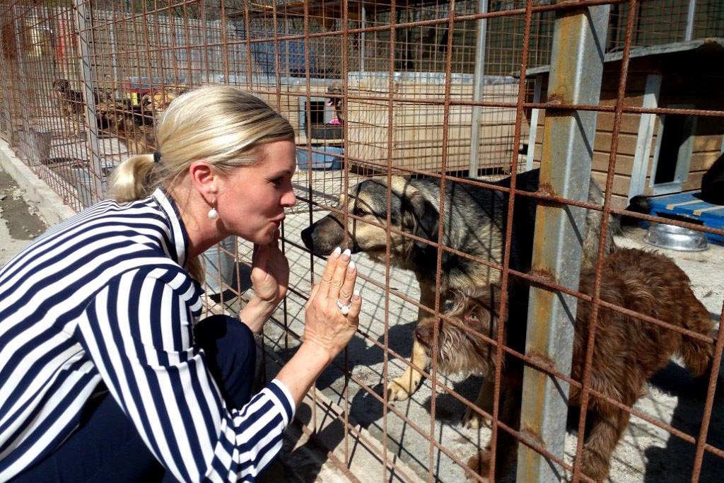 Maja von Hohlenzollern mit Hunden