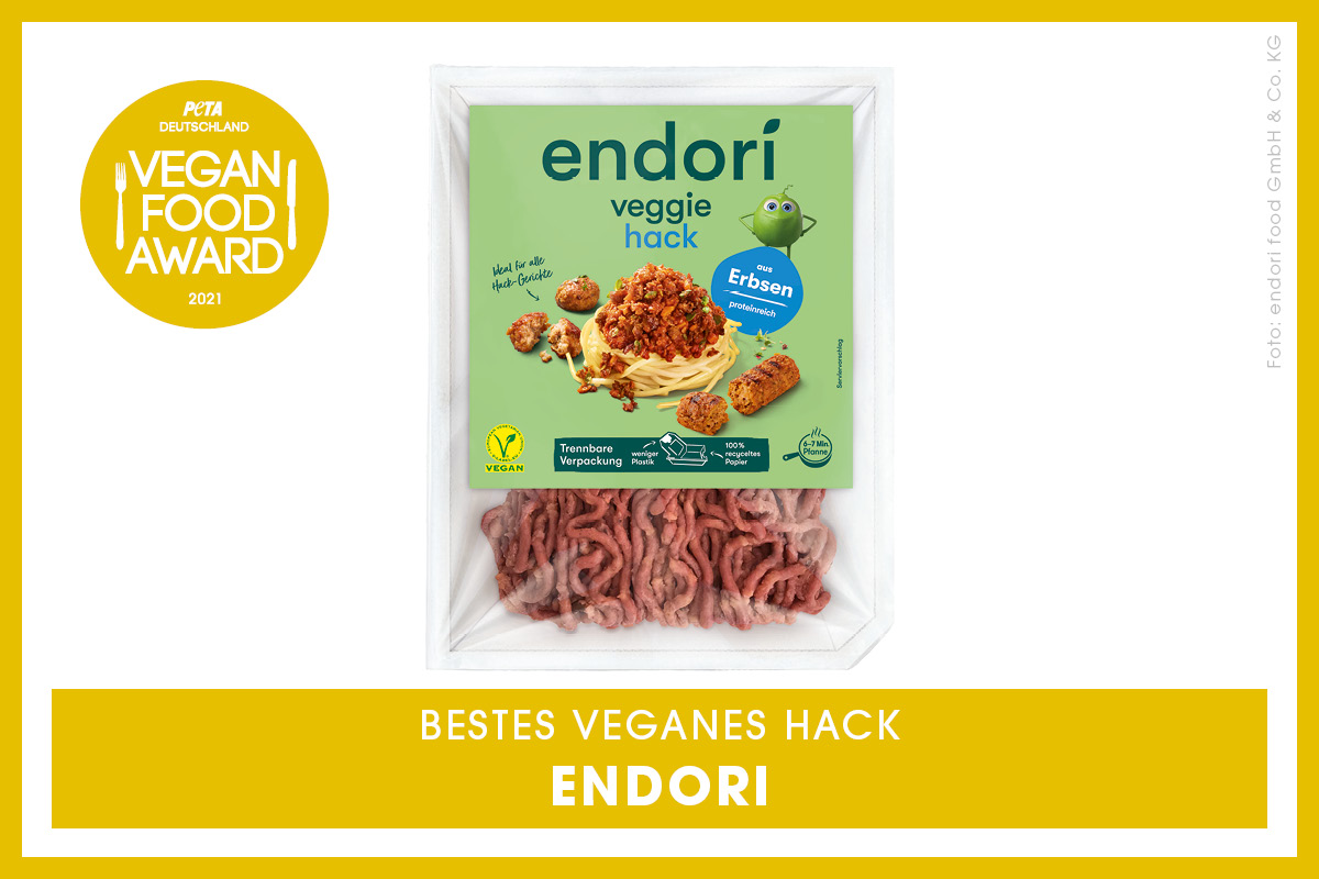 Vegan Food Award Gewinner endori