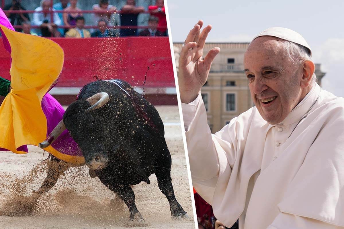 Fordern Sie Papst Franziskus auf, Stierkämpfe zu verurteilen