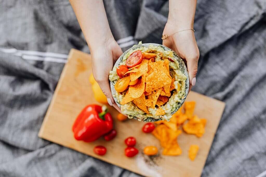 Nachos mit Guacamole